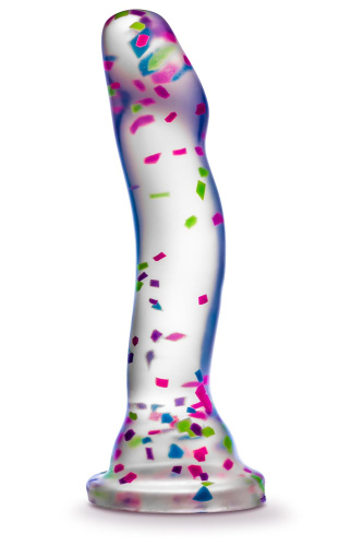 Прозрачный люминесцентный фаллоимитатор Hanky-Panky - 19 см. фото 2