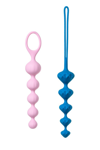 Набор из 2 цветных анальных цепочек Satisfyer Love Beads фото 3