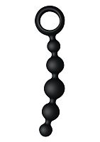 Чёрная анальная цепочка WAVE SHORT