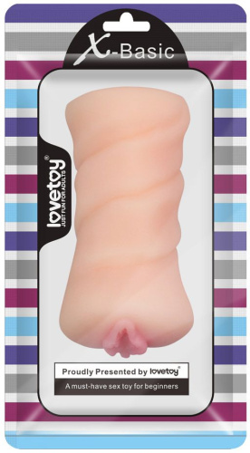 Телесный мастурбатор-вагина X-Basic Pocket Pussy без вибрации фото 2