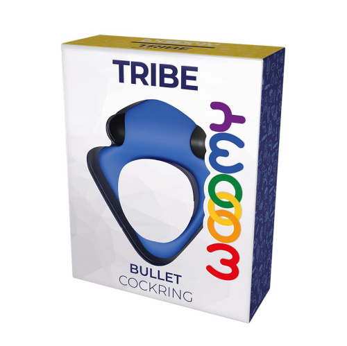 Синее эрекционное кольцо Wooomy Tribeс с вибрацией фото 2 Синее эрекционное кольцо Wooomy Tribeс с вибрацией фото 2