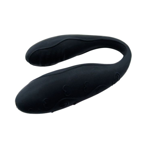 Чёрный вибромассажер для пар Indulgence Plus с ДУ фото 4 Чёрный вибромассажер для пар Indulgence Plus с ДУ фото 4