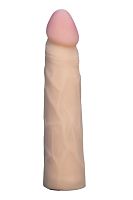 Телесная насадка харнесс из неоскин - 18,5 см.