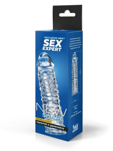 Прозрачная закрытая насадка на пенис - 17 см. фото 3 Прозрачная закрытая насадка на пенис - 17 см. фото 3