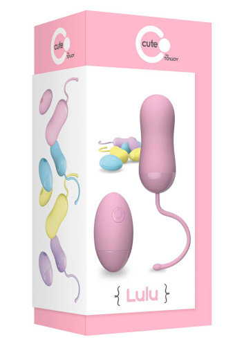 Розовое виброяйцо LULU WIRELESS REMOTE EGG с пультом ДУ фото 2