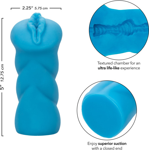 Голубой мастурбатор-вагина Stroker Bunny фото 5