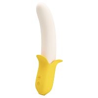 Силиконовый вибратор Banana Geek - 19,5 см. Силиконовый вибратор Banana Geek - 19,5 см.
