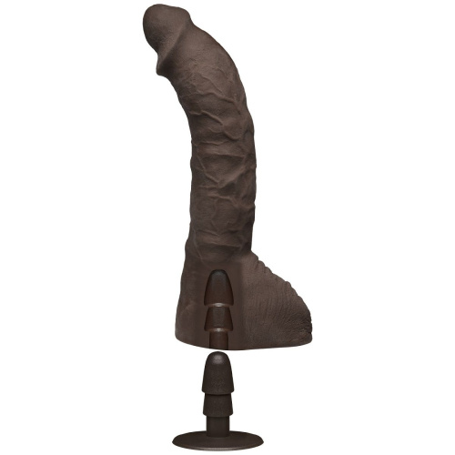 Коричневый фаллоимитатор-гигант Prince Yahshua ULTRASKYN 10.5” Cock with Removable Vac-U-Lock Suction Cup - 27,4 см. фото 3