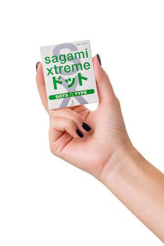 Презерватив Sagami Xtreme Type-E с точками - 1 шт. фото 7