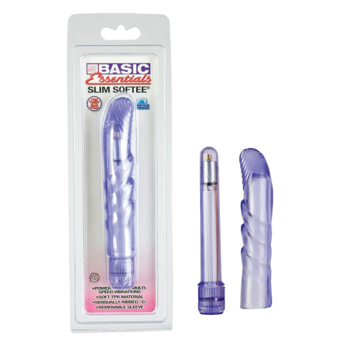 Тонкий массажер точки G Slim Softee - 13,5 см. фото 2