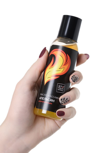 Разогревающее массажное масло  Симфония любви  с ароматом апельсина - 100 мл. фото 2