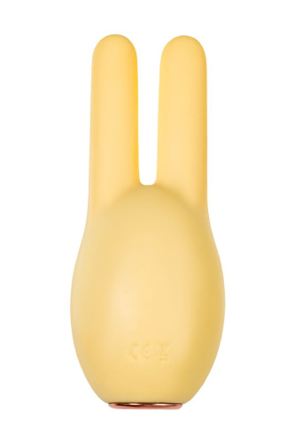 Желтый клиторальный стимулятор с ушками Mr. Bunny фото 3