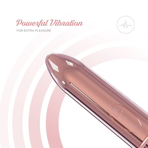 Розовая гладкая вибропуля So Divine Halo Bullet Vibrator - 8 см. фото 3