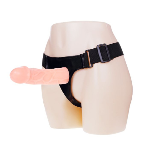 Телесный фаллоимитатор на трусиках Jessica Strap-On - 15,5 см. фото 2