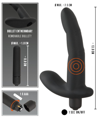 Черный вибромассажер простаты Naughty Finger Prostate Vibe - 13,8 см. фото 5 Черный вибромассажер простаты Naughty Finger Prostate Vibe - 13,8 см. фото 5
