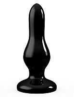 Черная анальная пробка MAGNUM 14 - 15,5 см.