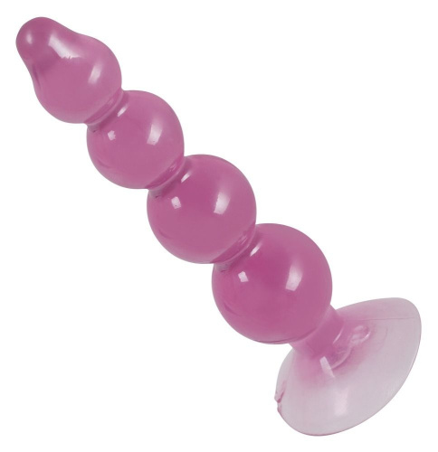 Фиолетовый анальный стимулятор-ёлочка Anal Beads - 13 см. фото 2
