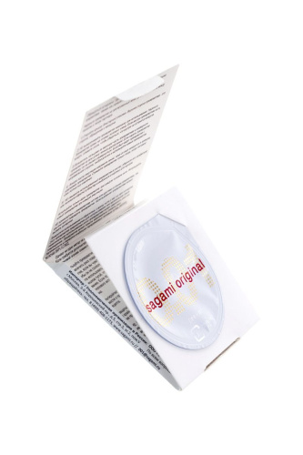 Супертонкий презерватив Sagami Original 0.01 - 1 шт. фото 3