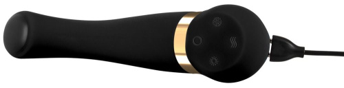 Черный вибромассажер с температурными режимами Hot n Cold - 21,6 см. фото 4 Черный вибромассажер с температурными режимами Hot n Cold - 21,6 см. фото 4