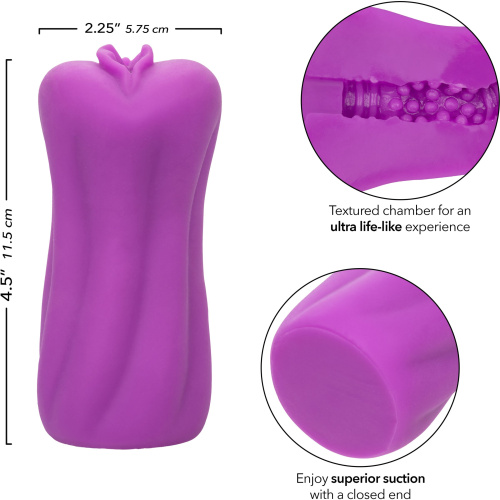 Фиолетовый мастурбатор-вагина Stroker Roxy фото 6