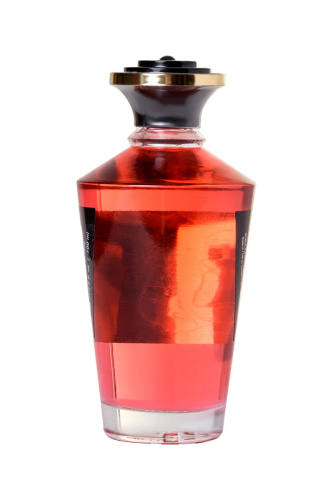 Массажное интимное масло с ароматом клубничного вина - 100 мл. фото 2