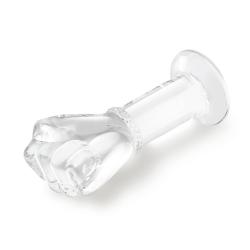 Стеклянный плаг в форме сжатой в кулак руки 5’’ Glass Fist Butt Plug - 13 см. фото 3