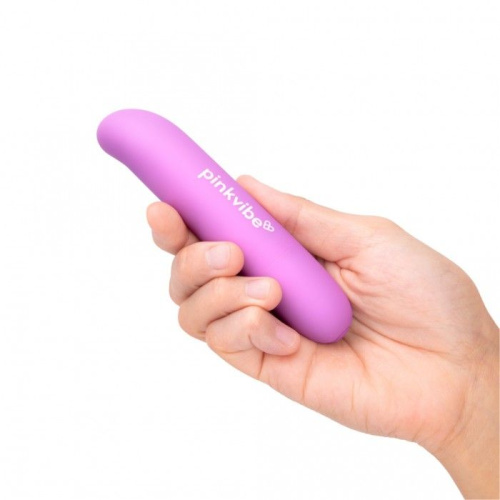 Фиолетовый вибромассажер Pink Vibe для стимуляции точки G и клитора - 12,2 см. фото 2