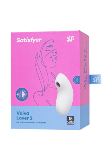 Белый вакуум-волновой вибростимулятор Vulva Lover 2 фото 6
