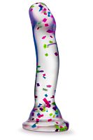 Прозрачный люминесцентный фаллоимитатор Hanky-Panky - 19 см.