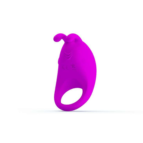 Лиловое эрекционное кольцо с вибрацией Rabbit Vibrator фото 2