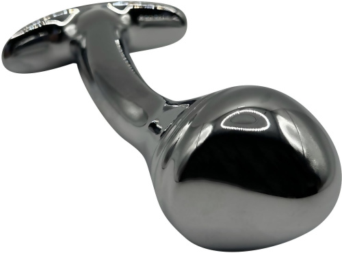 Изогнутая алюминиевая анальная пробка для ношения - 9 см. фото 3 Изогнутая алюминиевая анальная пробка для ношения - 9 см. фото 3