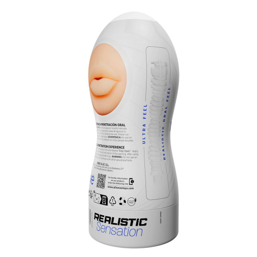 Телесный мастурбатор-ротик Maxi Flex Oral Experience фото 4
