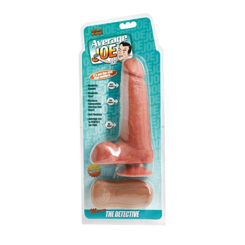 Реалистичный вибромассажёр Average Joe The Detective - 19 см. фото 2