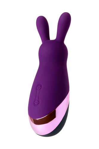 Фиолетовый стимулятор эрогенных зон Eromantica BUNNY - 12,5 см. фото 3