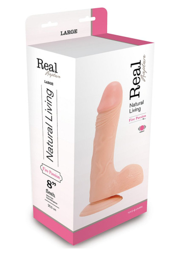 Вибратор-реалистик Vibe Flesh - 23 см. фото 2