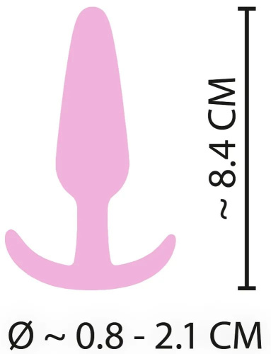 Розовая анальная втулка Mini Butt Plug - 8,4 см. фото 8