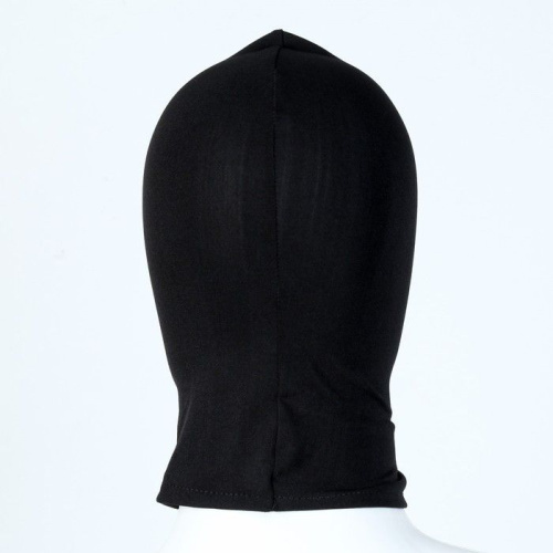 Черная сплошная маска-шлем фото 3