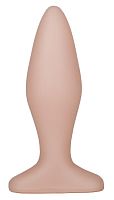 Телесный анальный плаг - 11,5 см.