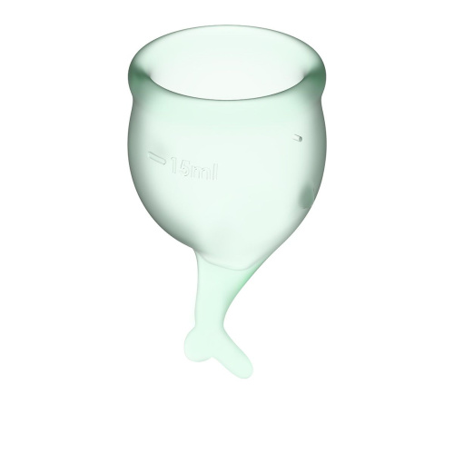 Набор зеленых менструальных чаш Feel secure Menstrual Cup фото 4