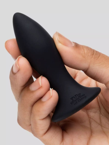 Черная анальная вибропробка Sensation Rechargeable Vibrating Butt Plug - 8,9 см. фото 3
