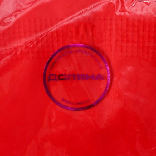 Красные хозяйственные латексные перчатки с длинными манжетами (размер M) фото 8
