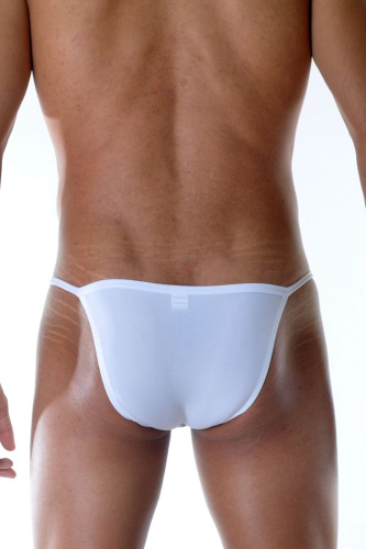 Белые мужские трусы-танга фото 2 Белые мужские трусы-танга фото 2