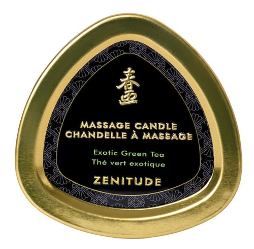 Массажная свеча Exotic Green Tea с ароматом зелёного чая - 170 мл. фото 4