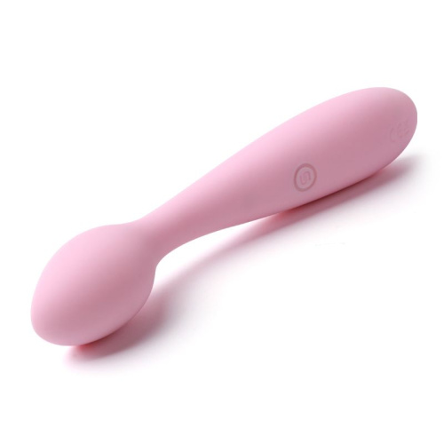 Нежно-розовый клиторальный вибратор Keri - 17 см. фото 5