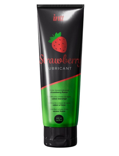 Смазка на водной основе с ароматом клубники Strawberry Lubricant - 100 мл. фото 2