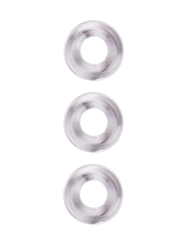Набор из 3 гладких прозрачных эрекционных колец Набор из 3 гладких прозрачных эрекционных колец
