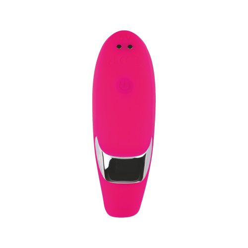 Розовый вибратор для пар с функцией вакуумной стимуляции фото 3