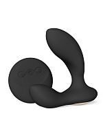 Черный вибромассажер простаты с пультом ДУ Hugo 2 Remote