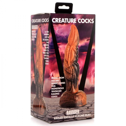 Фантазийный фаллоимитатор Ravager Rippled Tentacle Silicone Dildo - 20,3 см. фото 5