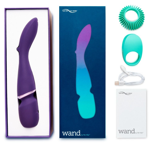 Фиолетовый вибратор-жезл We-Vibe Wand фото 6